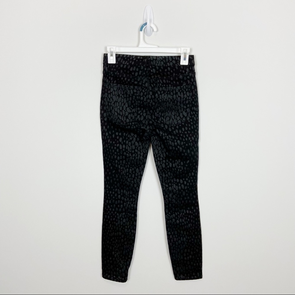 Good American Good Legs Crop Foil001 Leopard Size 25 - Picture 5 of 12